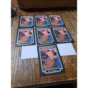 Vintage Lot 7 1990 JR Maxx Ken Squier Trading Card 158 Winston Cup Nascar Lot1